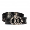 Cinturón mujer 10ld croco negro