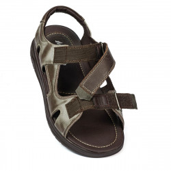 Sandalias hombre 319 a café combinado