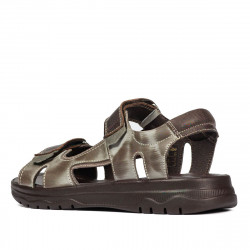 Sandalias hombre 319 a café combinado