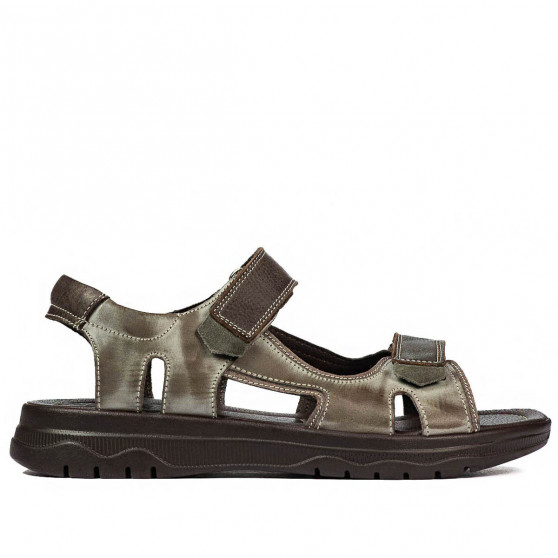 Sandalias hombre 319 a café combinado
