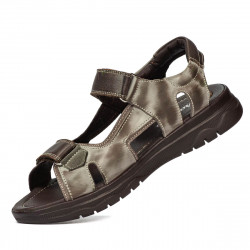 Sandalias hombre 319 a café combinado