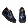 Zapatos para niños 154 charol índigo combinado