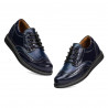 Zapatos para niños 154 charol índigo combinado