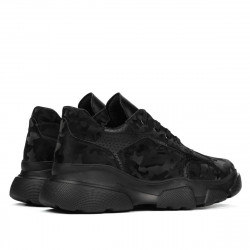 Zapatillas deportivas mujer 6053 negro camuflaje combinado