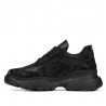 Zapatillas deportivas mujer 6053 negro camuflaje combinado