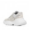 Zapatillas deportivas de mujer 6053 beige camuflaje combinado