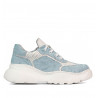 Zapatillas deportivas de mujer 6053 en azul camuflaje combinado