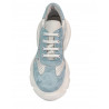 Zapatillas deportivas de mujer 6053 en azul camuflaje combinado