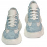 Zapatillas deportivas de mujer 6053 en azul camuflaje combinado