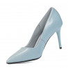 Zapatos elegantes de mujer 1293 charol azul