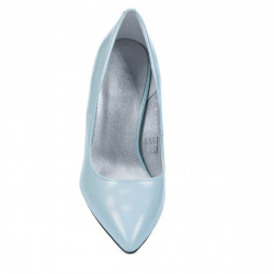 Zapatos elegantes de mujer 1293 charol azul