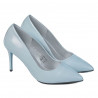 Zapatos elegantes de mujer 1293 charol azul