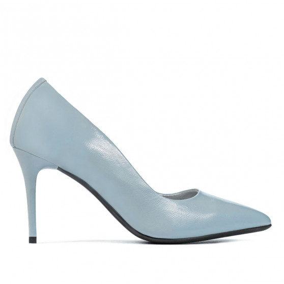 Zapatos elegantes de mujer 1293 charol azul