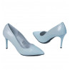 Zapatos elegantes de mujer 1293 charol azul