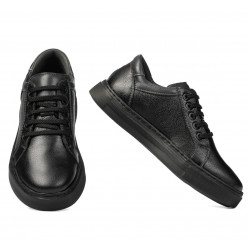 Zapatillas deportivas adolescentes 383 negro combinado