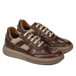 Zapatillas deportivas 942 marrón combinado
