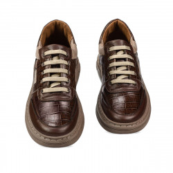 Zapatillas deportivas 942 marrón combinado