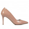 Zapatos elegantes de mujer 1293 charol nude