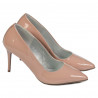 Zapatos elegantes de mujer 1293 charol nude