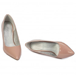Zapatos elegantes de mujer 1293 charol nude