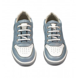 Zapatos para niños 2014 azul claro+blanco