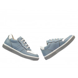 Zapatos para niños 2014 azul claro+blanco