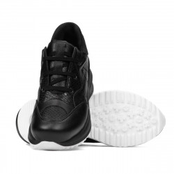 Zapatillas deportivas mujer 6055 negro combinado