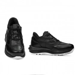 Zapatillas deportivas mujer 6055 negro combinado