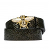 Cinturón de mujer 01ld croco charol verde