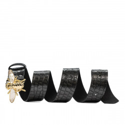Cinturón mujer 01ld croco charol antracita