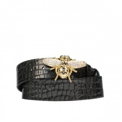 Cinturón mujer 01ld croco charol antracita