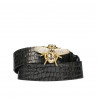 Cinturón mujer 01ld croco charol antracita