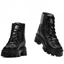 Botas de mujer 3373 negro combinado