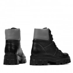 Botas de mujer 3373 negro combinado