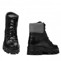 Botas de mujer 3373 negro combinado
