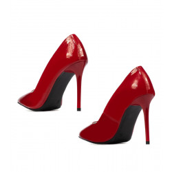 Zapatos elegantes de mujer 1289 charol rojo
