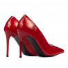 Zapatos elegantes de mujer 1289 charol rojo