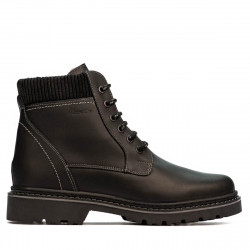 Botines para hombre 471 negro mate
