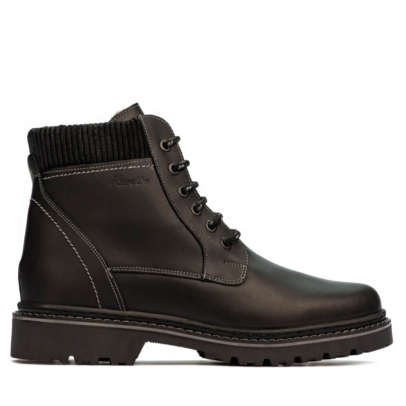 Botines para hombre 471 negro mate