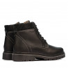 Botines para hombre 471 negro mate
