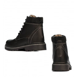 Botines para hombre 471 negro mate