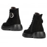 Botines de mujer 3372 negro ante