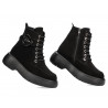 Botines de mujer 3372 negro ante