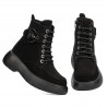 Botines de mujer 3372 negro ante