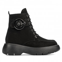 Botines de mujer 3372 negro ante