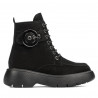 Botines de mujer 3372 negro ante