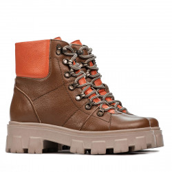 Botas mujer 3373 marrón combinado