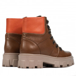 Botas mujer 3373 marrón combinado