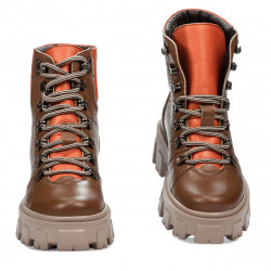 Botas mujer 3373 marrón combinado