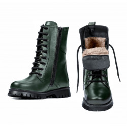 Botas para niños 3027 verde nácar